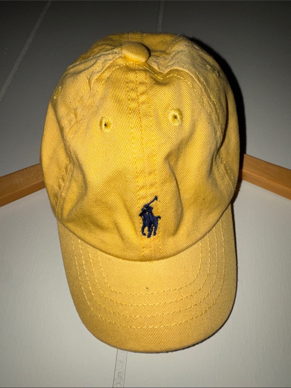 Polo by Ralph Lauren Kids Yellow Cap with Navy Pony